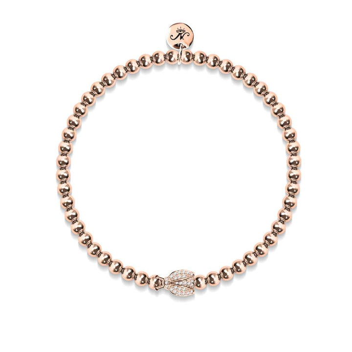 Lucky Bug | 18k Rose Gold | Crystal Ladybug
