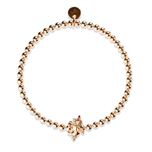 Pegasus | 18k Rose Gold | Winged Unicorn Charm Bracelet