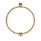 Flower Power | 18k Rose Gold | Crystal Charm Bracelet