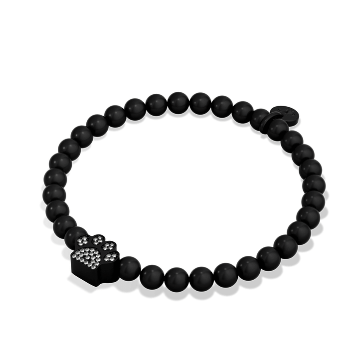 Paw | Gunmetal | Crystal Pup Print
