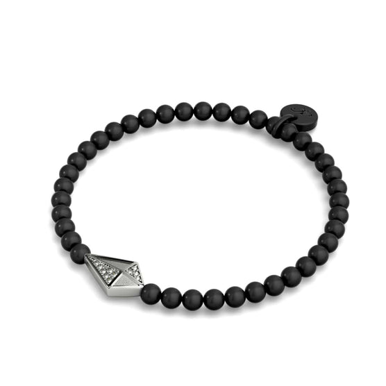 Kite | Gunmetal | Crystal Charm Bracelet | Men's
