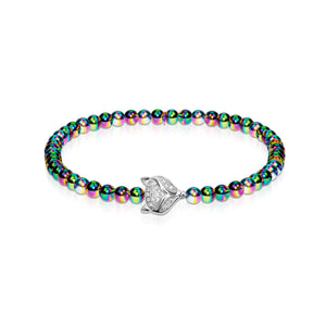 Vixen | Unicorn Steel | Crystal Fox Bracelet