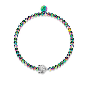Vixen | Unicorn Steel | Crystal Fox Bracelet