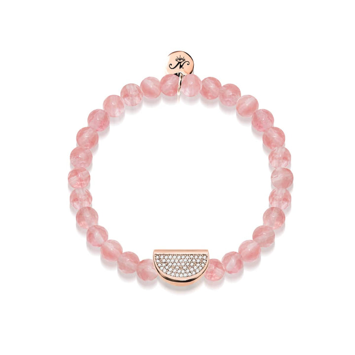 Juicy | 18k Rose Gold & Pink Apyrite | Crystal Melon