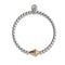 Kite | Silver & 18k Rose Gold | Crystal Charm Bracelet