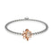 Queen | 18k Rose Gold & Silver | Crystal Honeybee Charm Bracelet