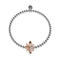 Queen | 18k Rose Gold & Silver | Crystal Honeybee Charm Bracelet