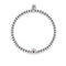 January | Garnet Birthstone | Silver | Crystal Heart Bracelet