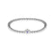February | Amethyst Birthstone | Silver | Crystal Heart Bracelet