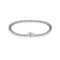 June | Violet Crystal Birthstone | Silver | Crystal Heart Bracelet