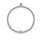 July | Ruby Crystal Birthstone | Silver | Crystal Heart Bracelet