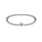 July | Ruby Crystal Birthstone | Silver | Crystal Heart Bracelet