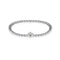 August | Peridot Crystal Birthstone | Silver | Crystal Heart Bracelet