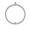 September | Sapphire Crystal Birthstone | Silver | Crystal Heart Bracelet