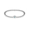 December | Turquoise Birthstone | Silver | Crystal Heart Bracelet