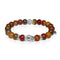 Shaolin Monk | White Gold Buddha | Red Picasso Jasper Bracelet