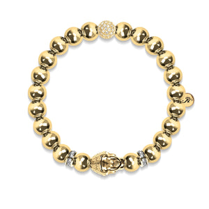 Mindfulness | 18k Gold | Buddha Bracelet