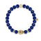 Holistic Healer | Gold Buddha | Navy Blue Jade Bracelet
