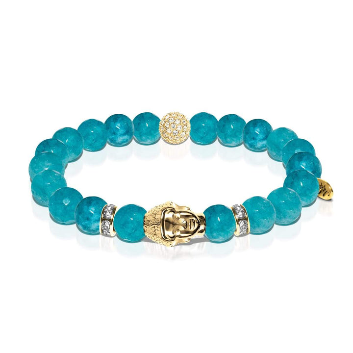 Path of Joy | Gold Buddha | Amazon Jade Bracelet