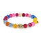 Solstice | Gold Buddha | Multi-Color Agate Bracelet