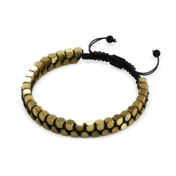 Sacred Geom | Matte Bronze Hematite | Gunmetal | Octahedron Bracelet | Men's