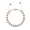18k Rose Gold | Crystal Pavé Kikiballa Bracelet | White