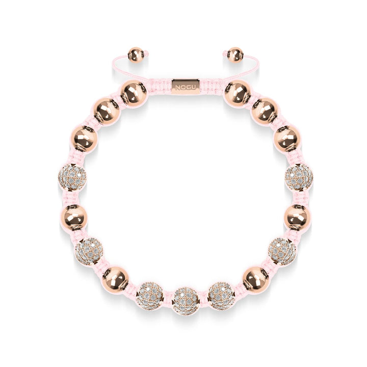 18k Rose Gold | Crystal Pavé Kikiballa Bracelet | Pink