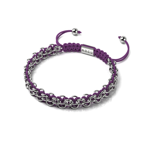 Supreme Kismet Links Bracelet | Silver | Purple | Thin