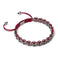Red Fox Links | Mini Kismet Bracelet | Burgundy x Silver