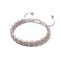 Supreme Kismet Links Bracelet | 18k Rose Gold | White | Thin