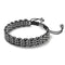 Men's | Silver | Black | Kismet Links Bracelet
