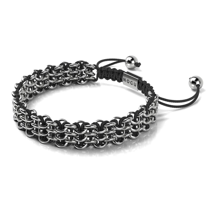 Men's | Silver | Black | Kismet Links Bracelet