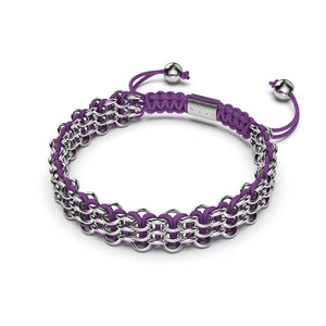 Supreme Kismet Links Bracelet | Silver | Purple