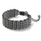 Panda Links | Deluxe Kismet Bracelet | Black x Silver | Men's