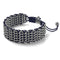 Sumatran Elephant Links | Deluxe Kismet Bracelet | Blue x  Silver