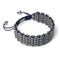 Sumatran Elephant Links | Deluxe Kismet Bracelet | Blue x  Silver | Men's