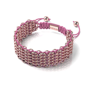 Monarch Butterfly Links | Deluxe Kismet Bracelet | Pink x Rose Gold | Men's
