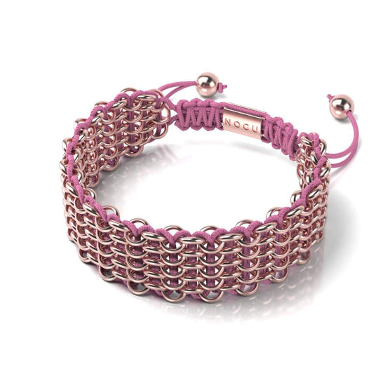 Monarch Butterfly Links | Deluxe Kismet Bracelet | Pink x Rose Gold | Men's