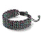 Chameleon Links | Deluxe Kismet Bracelet | Black x Unicorn Silver | Men's