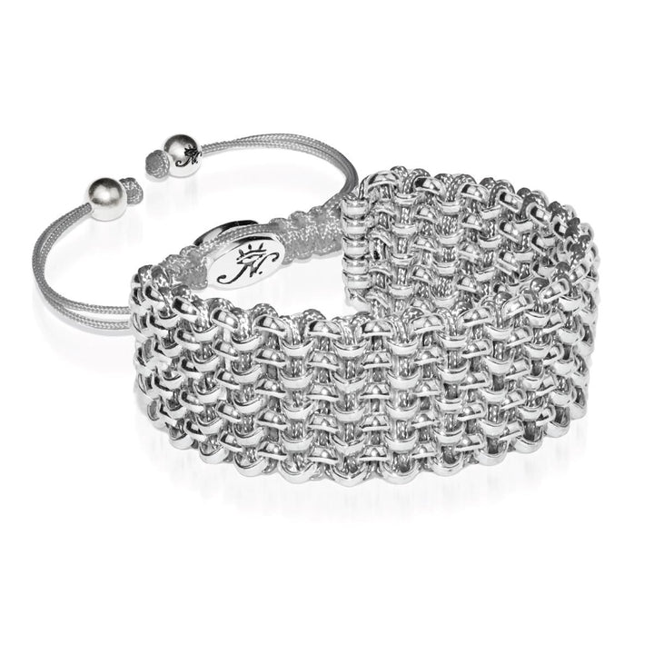 Silver Kismet Links Bracelet | Slate | Deluxe