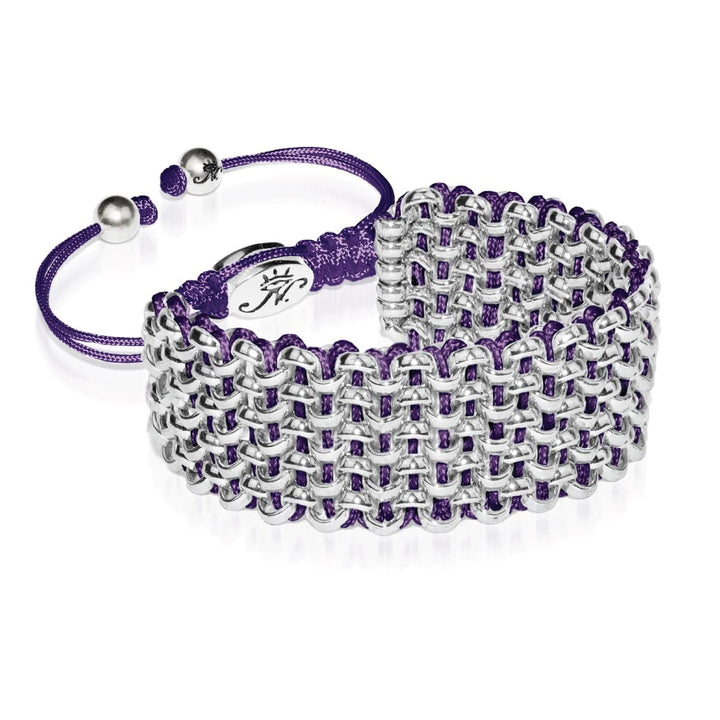Silver Kismet Links Bracelet | Radiant Orchid | Deluxe