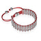 Silver Kismet Links Bracelet | Crimson Red | Deluxe