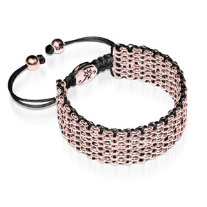 RoseGold Kismet Links Bracelet | Black | Deluxe