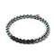 Unicorn Silver and Black | Lava Rock Diffuser Bracelet