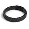 Gunmetal | Black Leather Engravable Bracelet | Deluxe