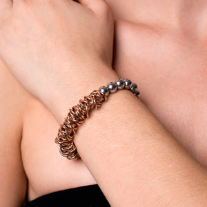 Silver | 18k Rose Gold | Links of Love Bracelet