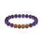 Spiritual Purity | Gold Mala Yoga Bracelet | Amethyst