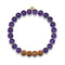 Spiritual Purity | Gold Mala Yoga Bracelet | Amethyst