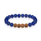 Inner Vision | Gold Mala Yoga Bracelet | Lapis