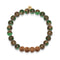 Consciousness | Gold Mala Yoga Bracelet | New Green Agate